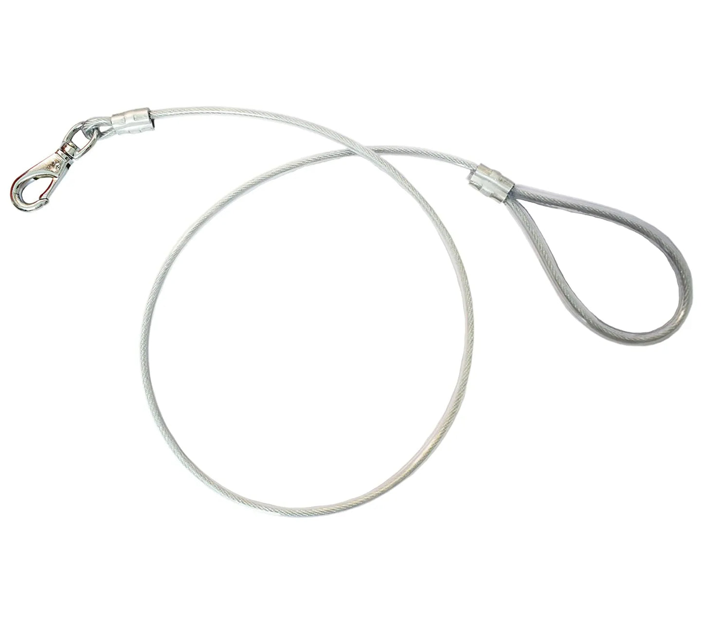 Wire Leash For Dogs Heavy Duty Chew-Proof Steel Wire