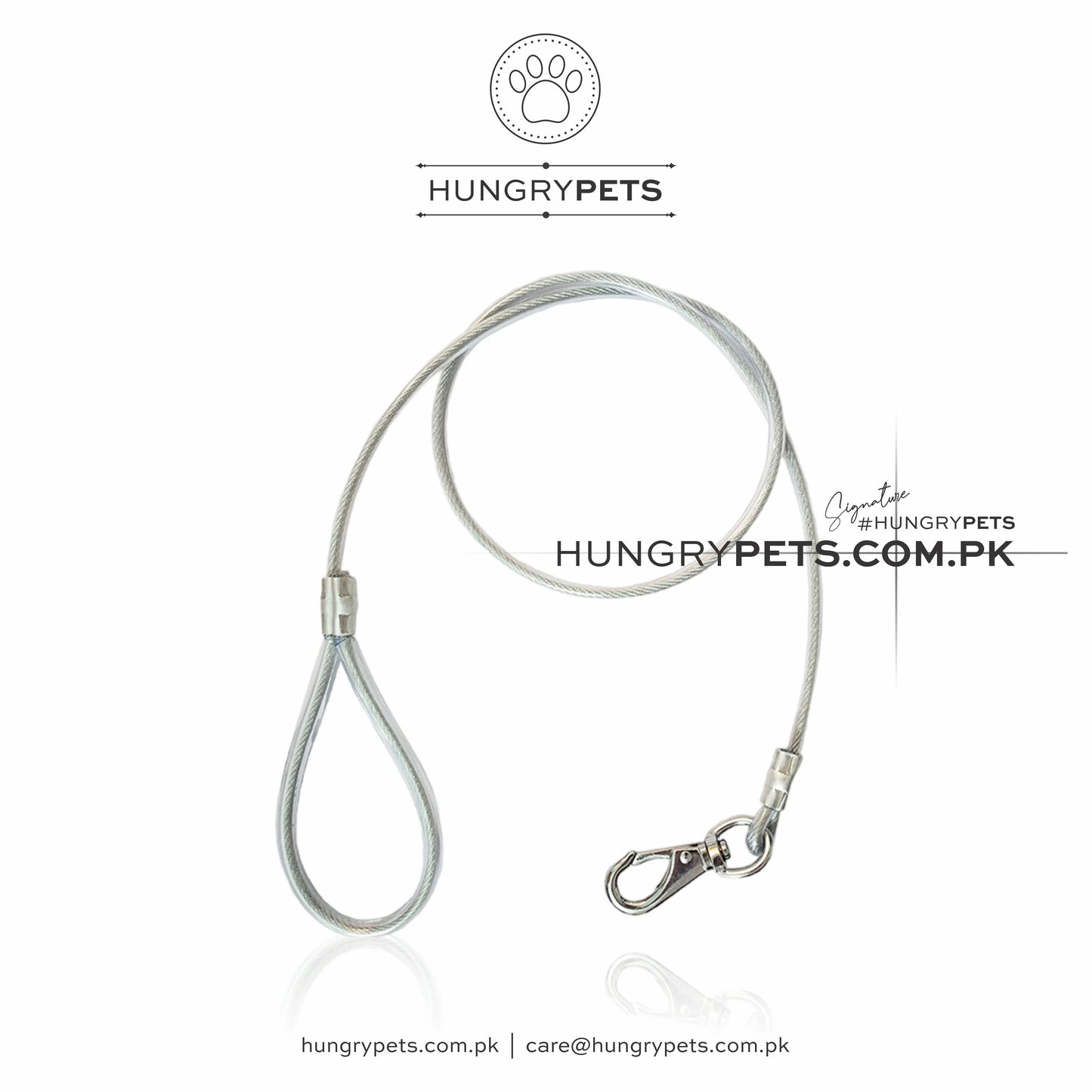 Wire Leash For Dogs Heavy Duty Chew-Proof Steel Wire