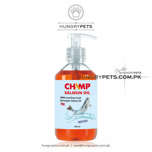 Champ Salmon Oil | Natural Supplement for Skin, Coat, Heart, Joints, etc.