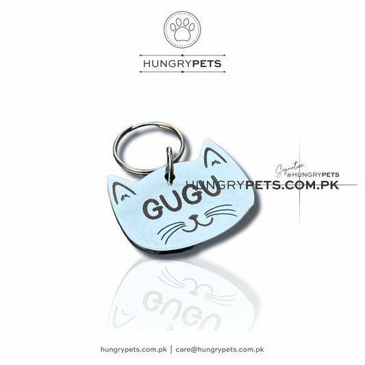 Personalized Pets Identification Id Tag | Cat Shape