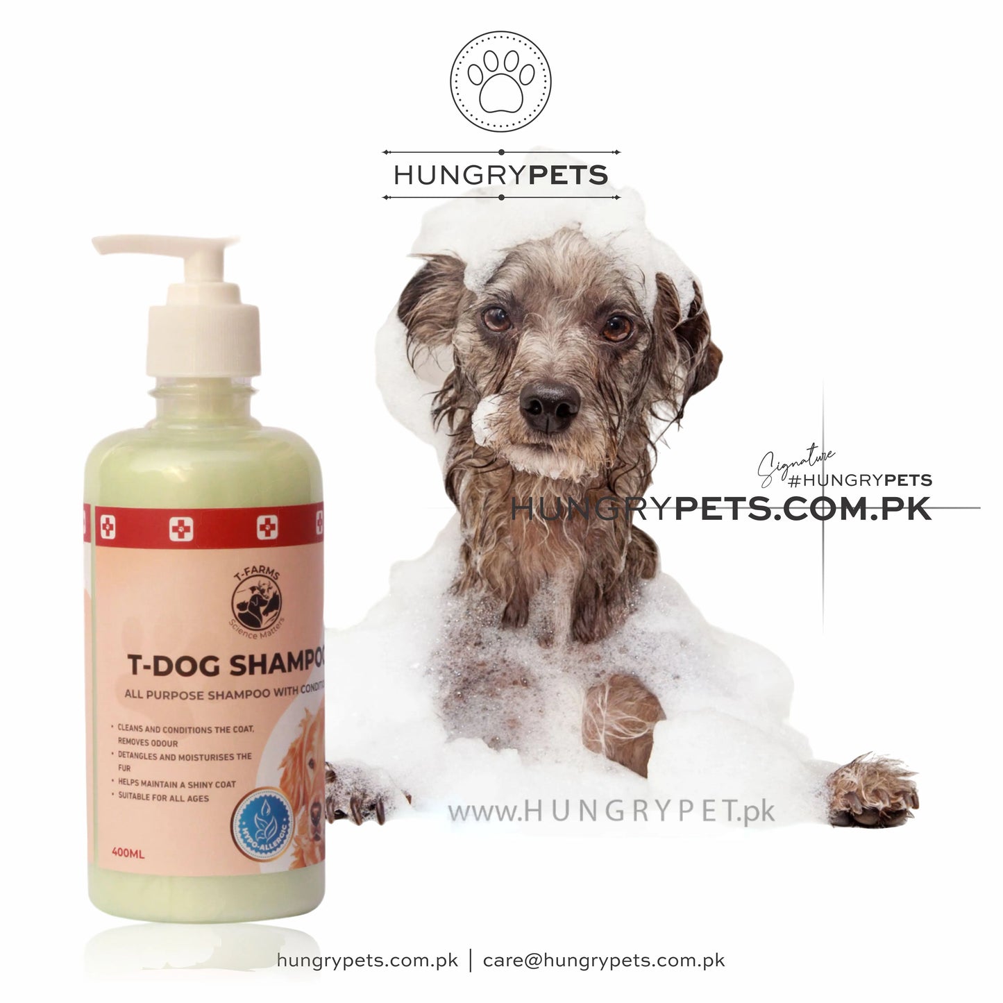 T-FARMS | DOG Shampoo Premium Quality 400 ML