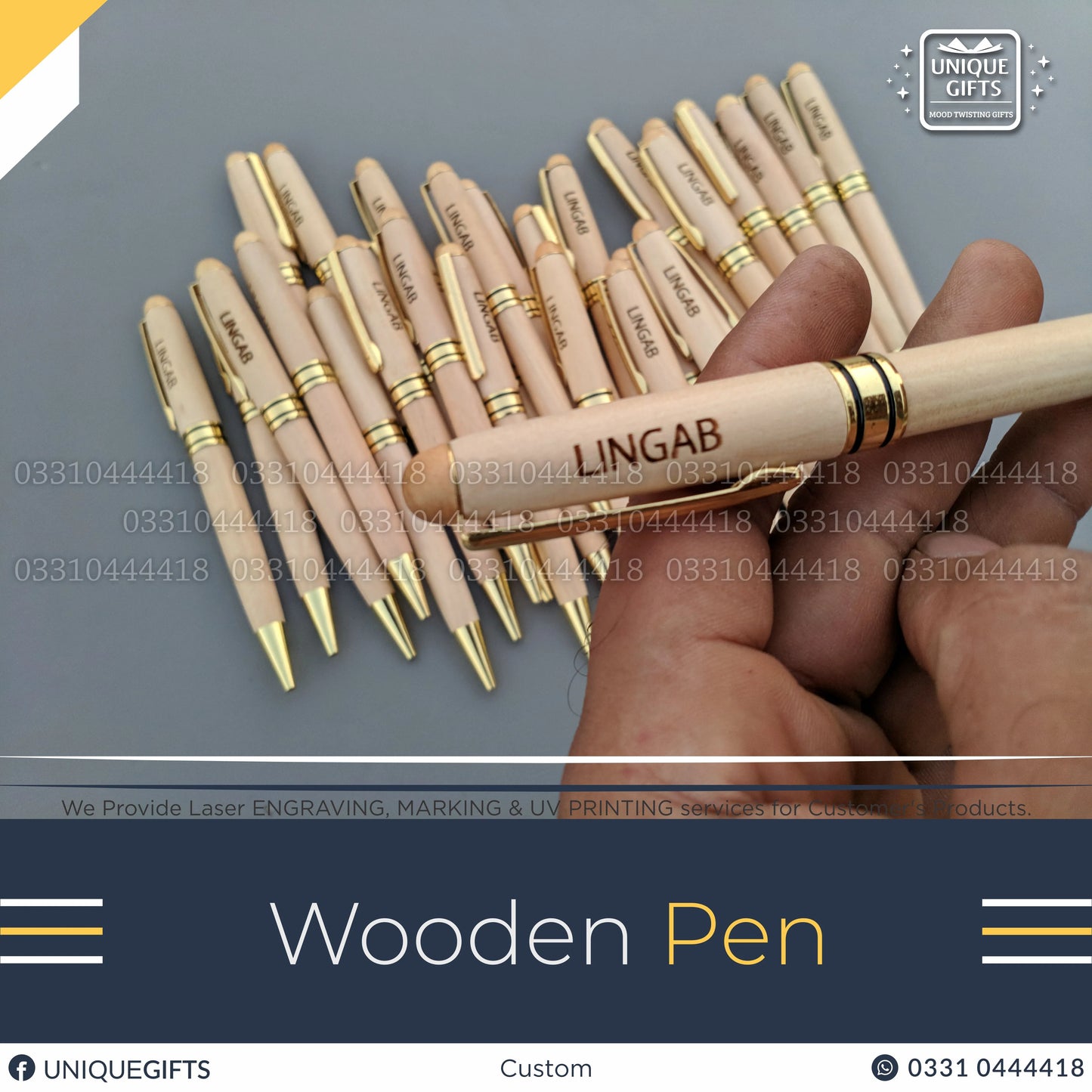 Wooden Pen Imported | Customize