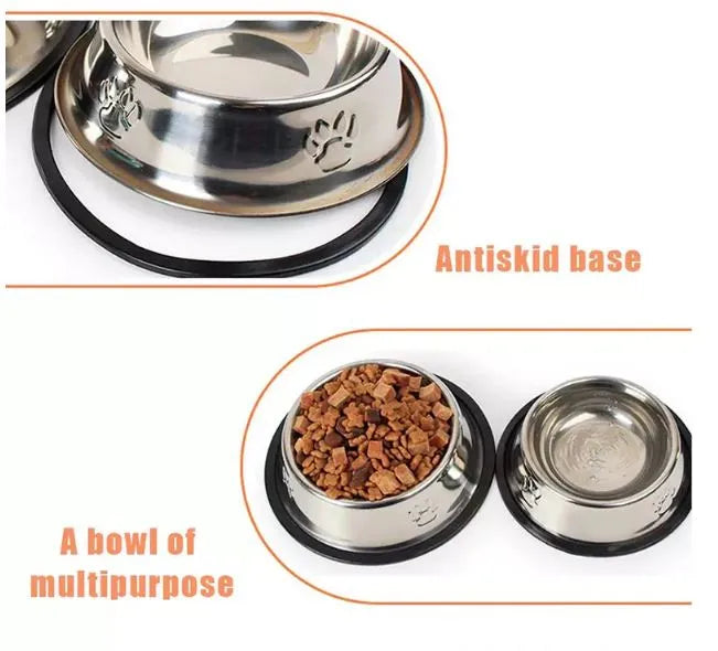 Pets Bowl Stainless Steel | Best For All Cat & Dogs