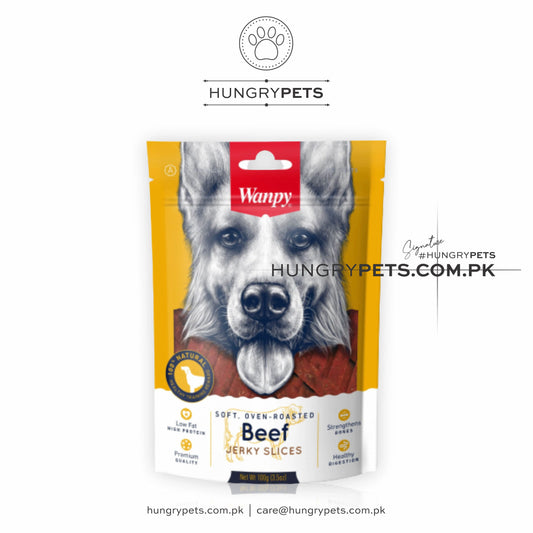 Wanpy Dog Treat | Soft Beef Jerky Slices