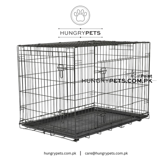 Pet Folding Cage Kennel With Tray