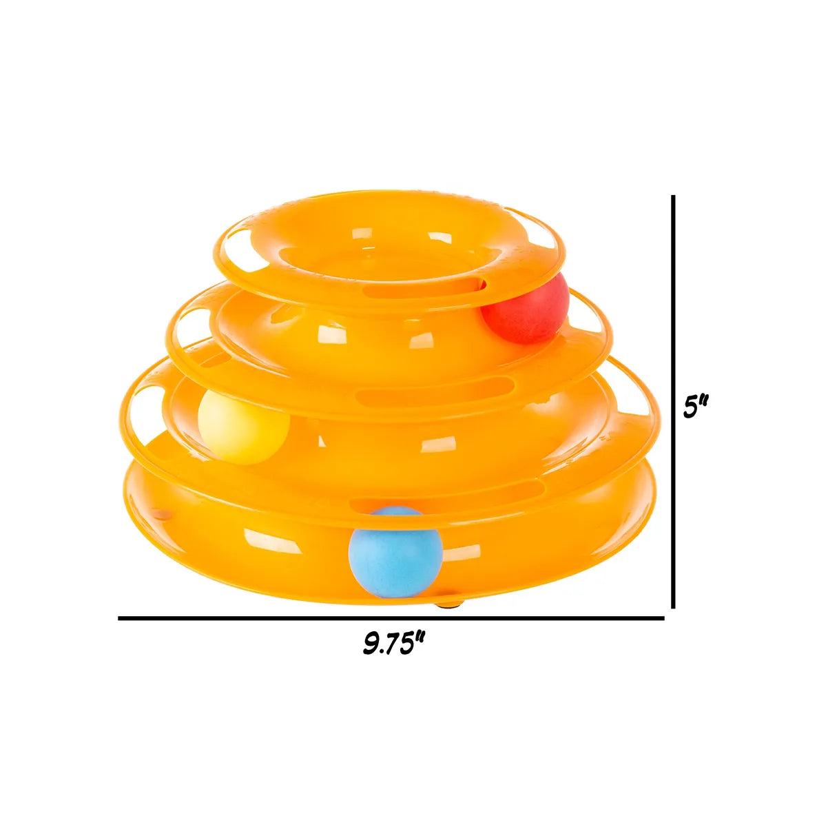 Pet Toy Ball Cat Carousel Baby Cat Supplies Automatic Cat Toy Three-layer Tower Track Carousel Ball Toy