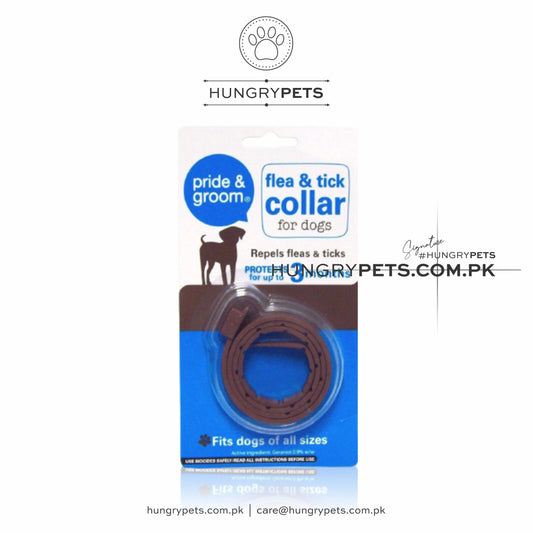 Pride & Groom Flea & Tick Repellant Treatment Collar for Dogs