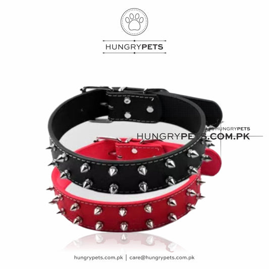 Spike Dog Collar Imported | For Small & Medium Dogs | Leather Collar, Gsd Collar, Lab Collar, Unique