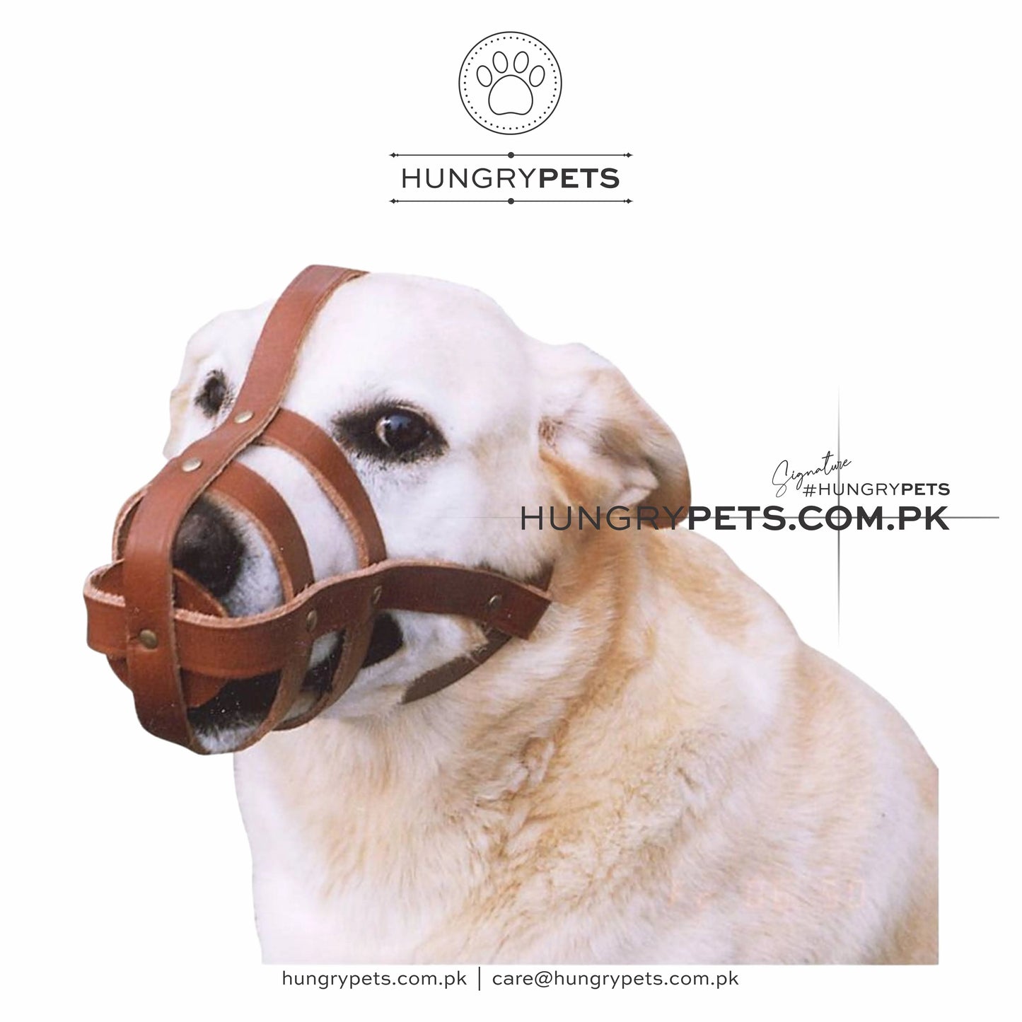 Dog Muzzle Mouth Cover | Soft Pure Leather