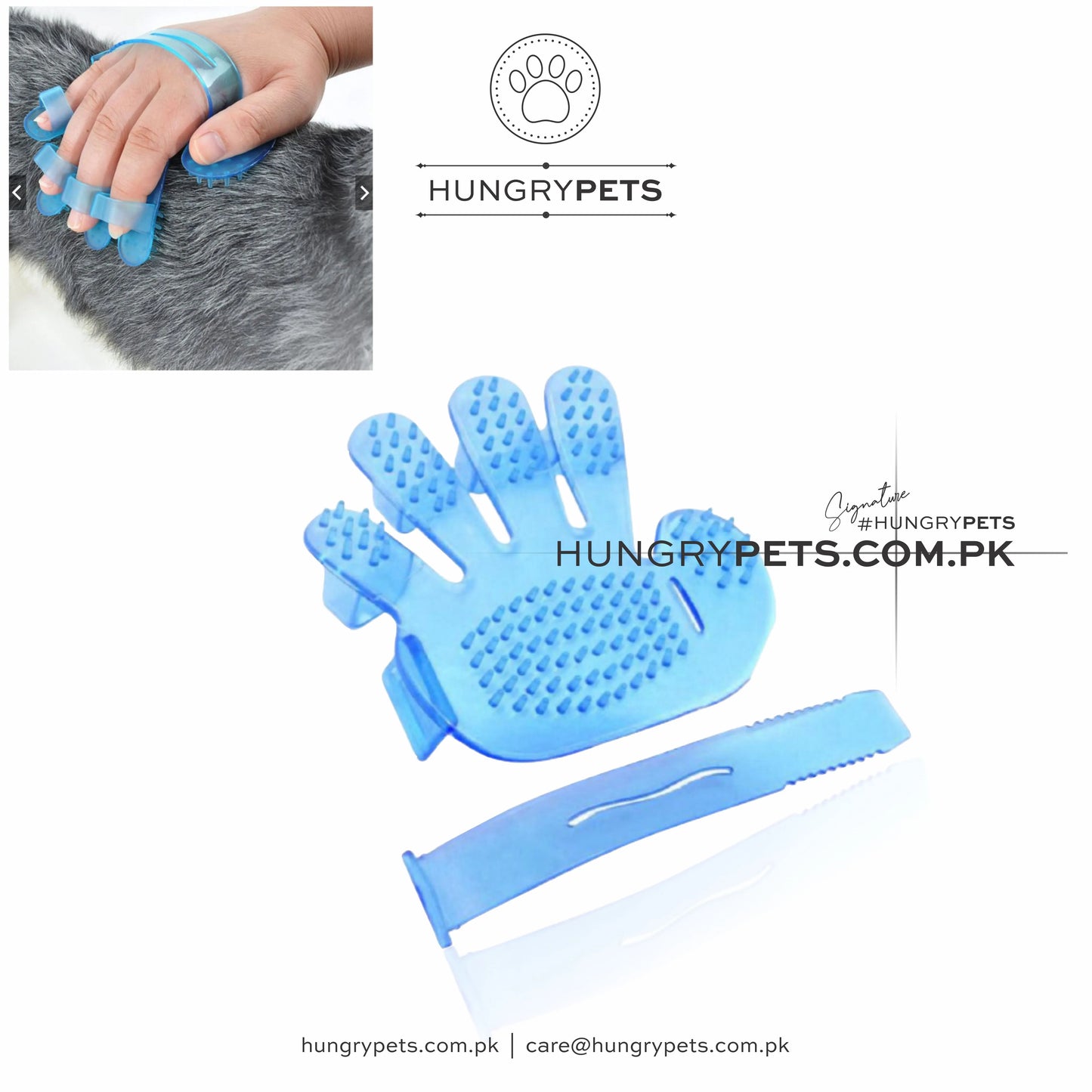 Pet Grooming Brush Glove Long & Short Hair Massage Glove