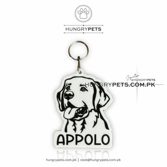 Tag, ID Personalized Pets Identification Id Tag | (HD Printed) , Labrador Retriever