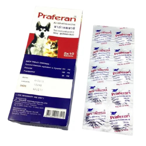 Praferan Deworming Tablets for Cats and Dogs