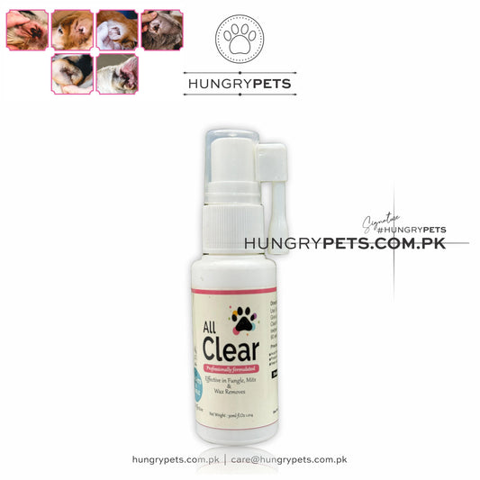 Ear Clear , All Clear Ear Clean Anti Mite | For Cat & Dog