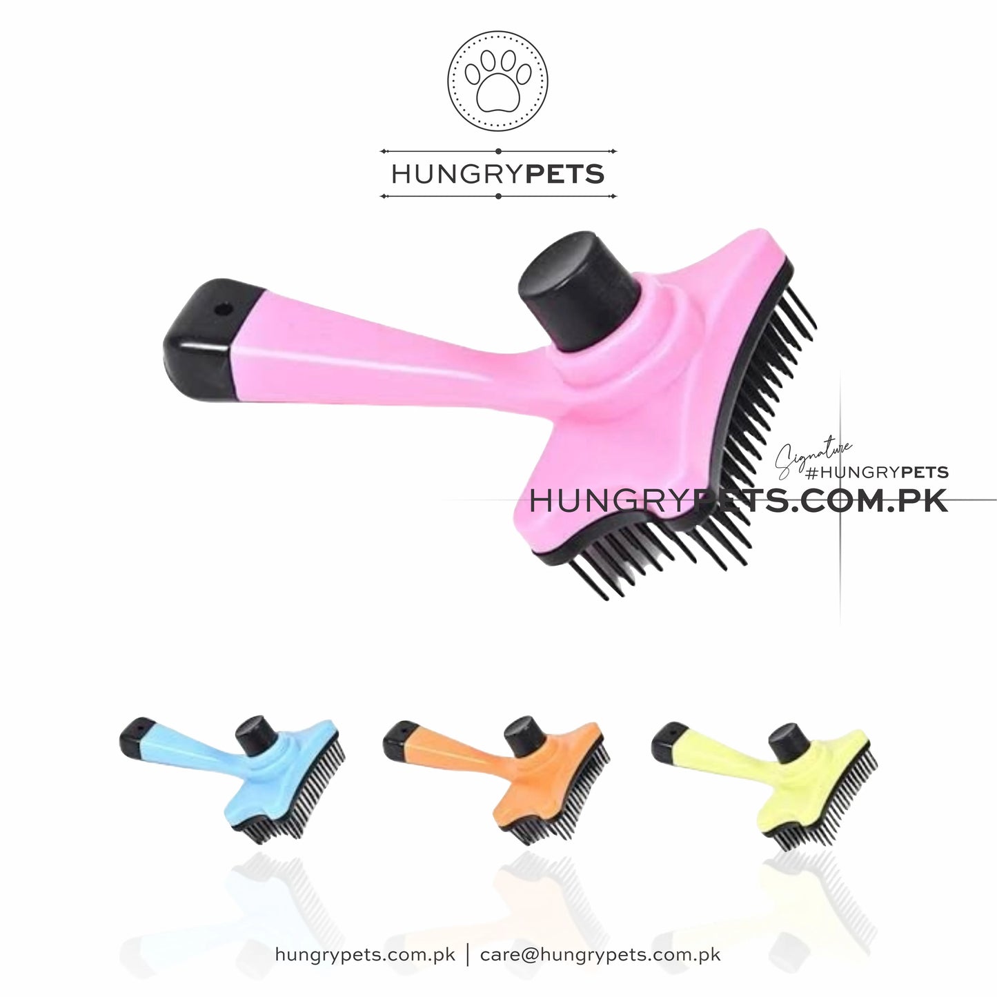 Pet Brush Comb | One Botton Control | Automatic Multi-functional Plastic Comb for Pet Hair Removal