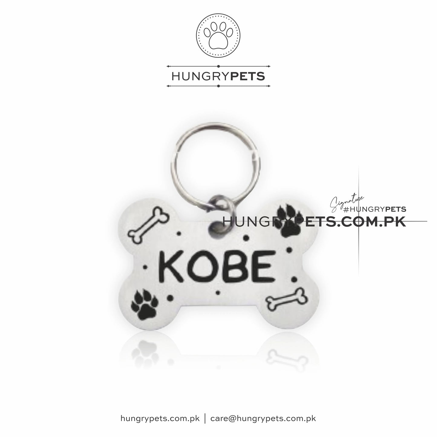 Personalized Pets Identification Id Tag | Bone Shape