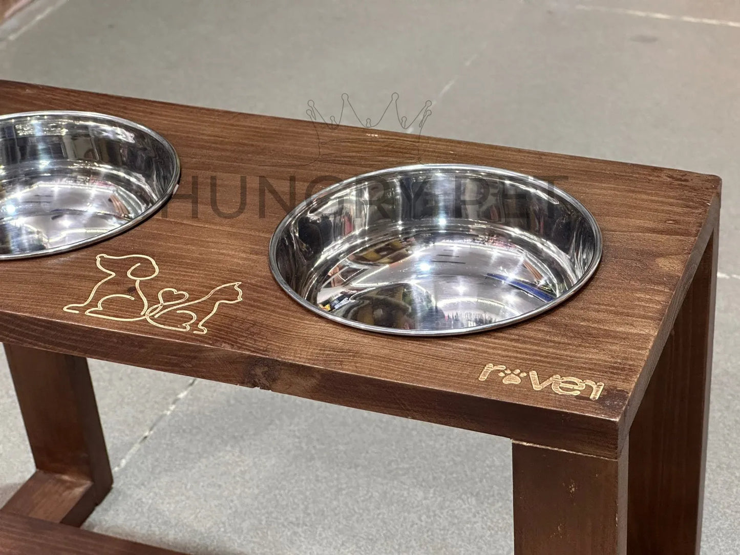 Pet Diner Water & Food Bowl Elevated Raised Pet Bowl