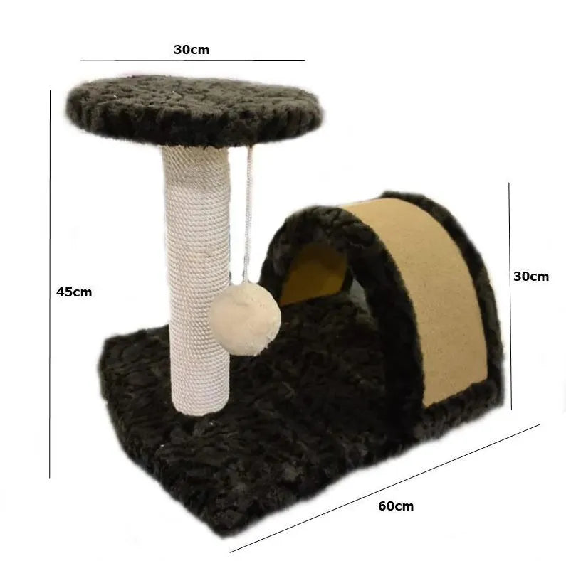 Post Single Pole Round Top With Curve Scratcher