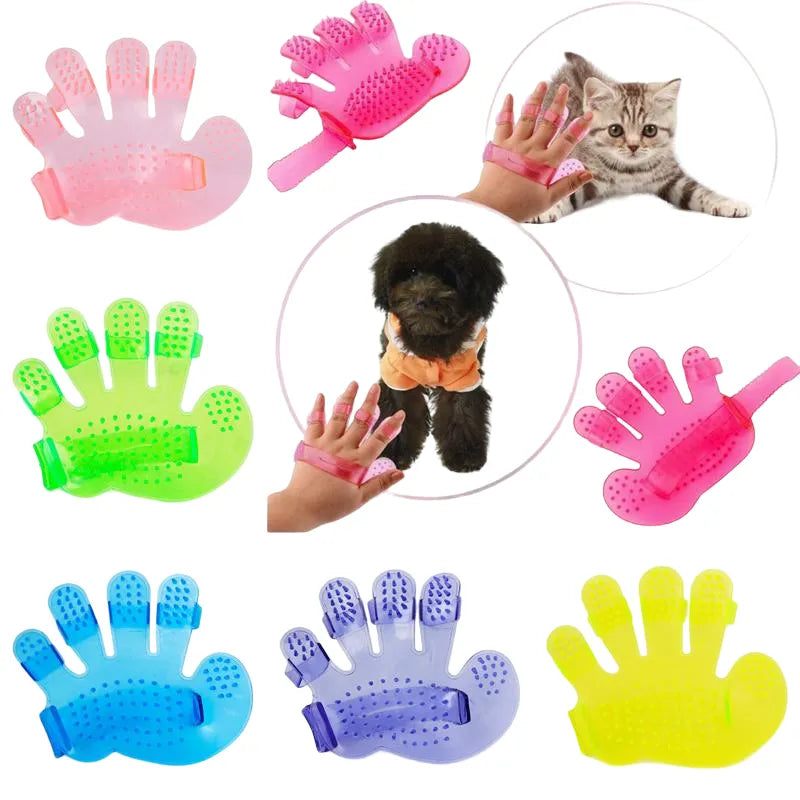 Pet Grooming Brush Glove Long & Short Hair Massage Glove