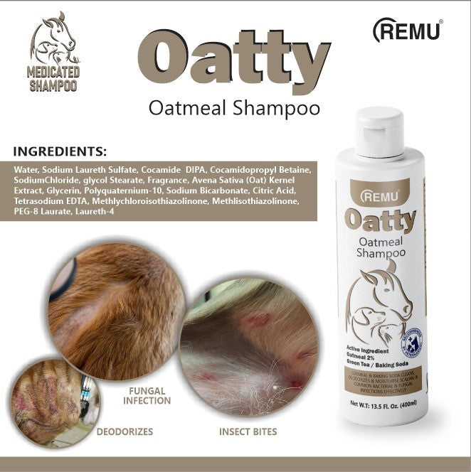 Remu Oatty Medicated Shampoo | For Cats and Dogs